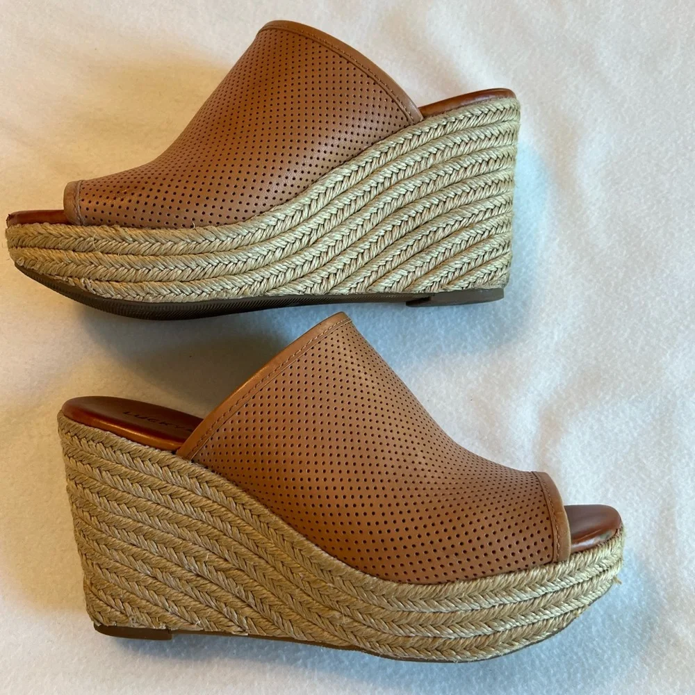 Lucky Brand Mackyla clay/ligth Montana wedges - Picture 2 of 10